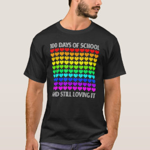 Camiseta 100 Dias De Escola E Ainda Amando Professor Estuda