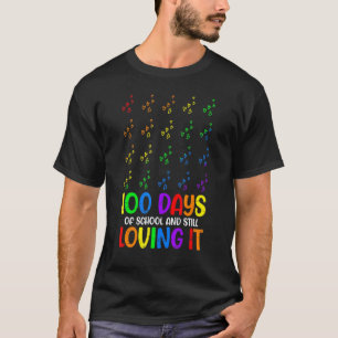 Camiseta 100 Dias De Escola E Ainda Amando Professor Estuda