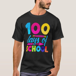 Camiseta 100 Dias De Escola Engraçado 100 Dias Mais Brilhan