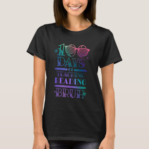 Camiseta 100 Dias de Escola Estudante Professor 100º