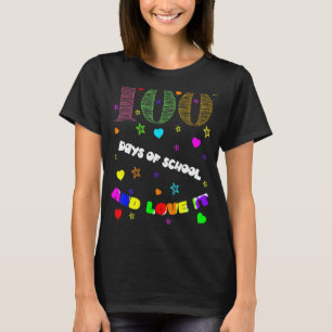 Camiseta 100 Dias De Escola & Eu Amo Ela Professor