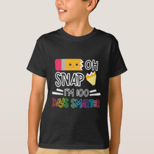 Camiseta 100 dias de escola eu sou 100 dias mais inteligent