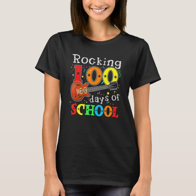 Camiseta 100 Dias De Escola Feliz 100º Dia Da Escola (Frente)