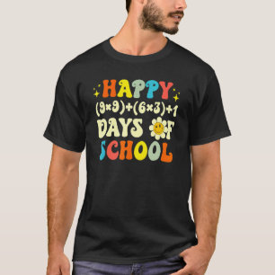 Camiseta 100 Dias De Escola Fórmula Matemática 100º Dia Chá