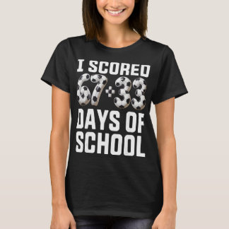 Camiseta 100 Dias De Escola Futebol Marcou Seis Sete 67+33