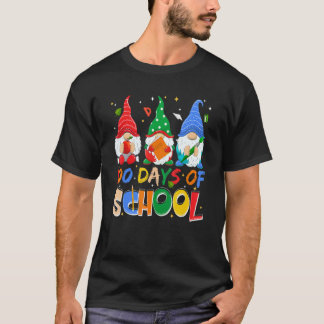 Camiseta 100 Dias De Escola Gnome Divertido Aprendizado Vir
