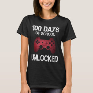 Camiseta 100 Dias De Escola Jogadores Bloqueados Meninas Cr