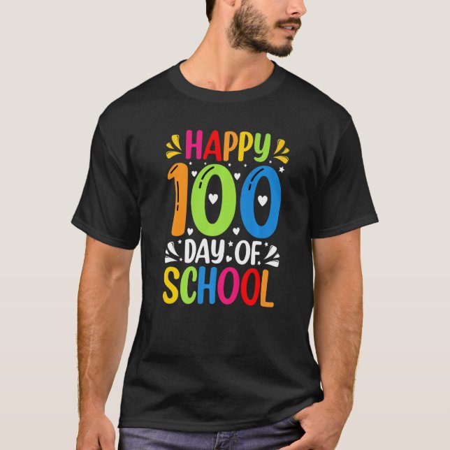 Camiseta 100 Dias De Escola Mais Inteligente 100º Dia De Me (Frente)