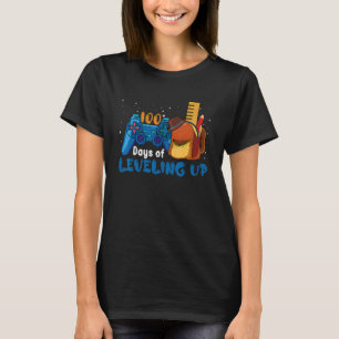 Camiseta 100 dias de escola nivelando o jogo 100 dias de ch
