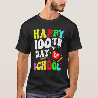 Camiseta 100 Dias De Escola Para Crianças De Professor Feli
