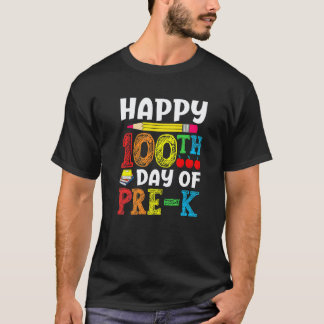 Camiseta 100 Dias De Escola para Crianças e Professores de