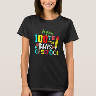 Camiseta 100 Dias De Escola para Crianças e Professores do