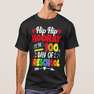 Camiseta 100 Dias De Escola Para Crianças Meninos Professor