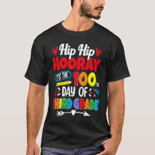 Camiseta 100 Dias De Escola Para Meninos Da Terceira Série