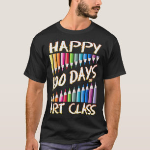 Camiseta 100 Dias De Escola Para Professores & Artistas