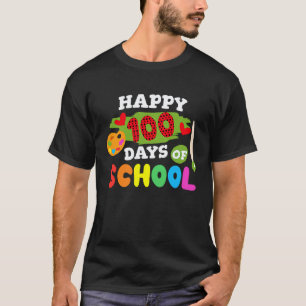Camiseta 100 Dias De Escola Pintura Artes Professor Aluno 1