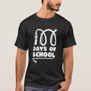 Camiseta 100 Dias de Escola Professor 100 dias mais intelig
