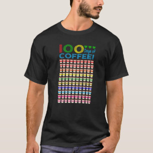 Camiseta 100 Dias De Escola Professor Café 100 Dias De Café