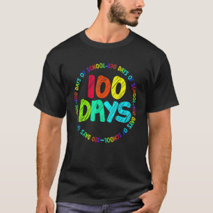 Camiseta 100 Dias De Escola Professor De Jardim De Infância