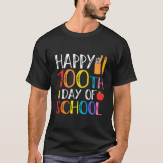 Camiseta 100 Dias De Escola Professor E Aluno