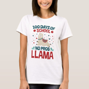 Camiseta 100 dias de escola sem prob Lama
