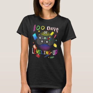 Camiseta 100 Dias De Escola Subindo De Level Video Gamer 10