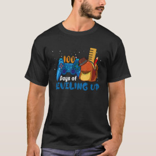 Camiseta 100 Dias de Escola Subindo de Nível Gamer 100º dia