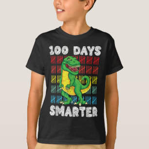 Camiseta 100 Dias De Escola T-Rex 100º Dia Da Escola