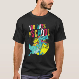 Camiseta 100 Dias De Escola T Rex Dinossauro Professores Al