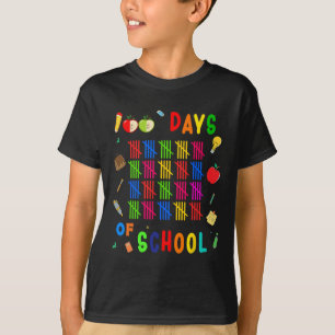 Camiseta 100 Dias De Estudante De Ensino