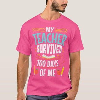 Camiseta 100 Dias De Estudante Escolar Que Meu Professor So