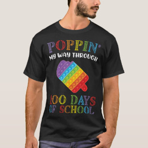 Camiseta 100 dias de Estudante Professor Fofo Poppin Sorvet