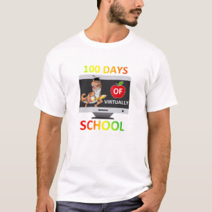 Camiseta 100 Dias De Estudante Quara Da Classe rua Da Escol