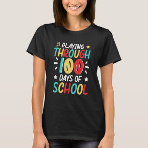 Camiseta 100 Dias De Estudo De Professores De Música Legal