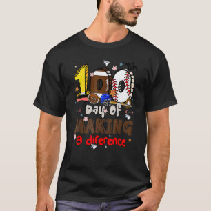 Camiseta 100 Dias De Fazer A Diferença 100º Dia De Escola