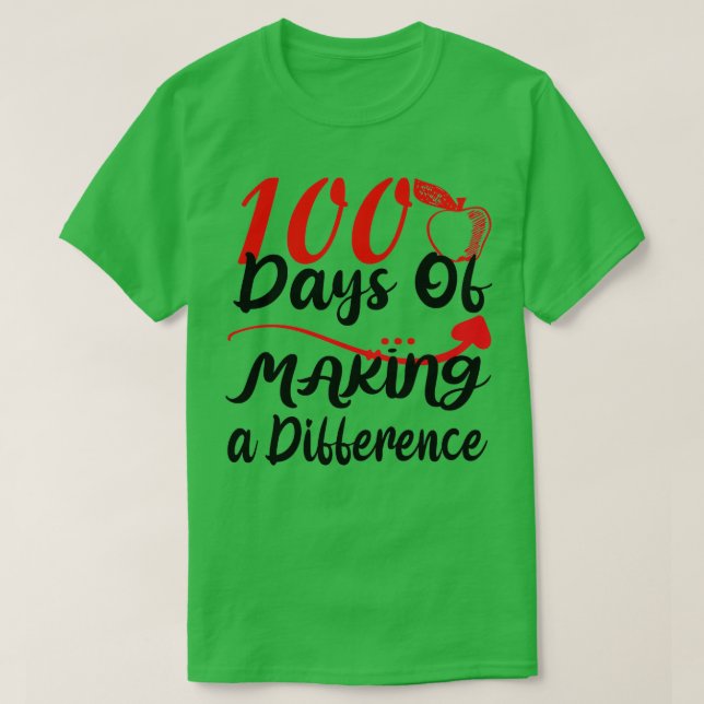Camiseta 100 dias de Fazer a Diferença 3 (Frente do Design)
