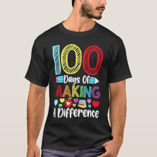 Camiseta 100 Dias de Fazer a Diferença Escola de Jardim de