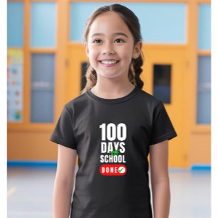 Camiseta 100 dias de garotinha escolar'