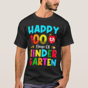 Camiseta 100 Dias De Jardim De Infância 100º Dia Da Escola