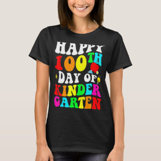 Camiseta 100 Dias De Jardim De Infância Feliz 100º Dia Da E