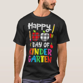 Camiseta 100 Dias De Jardim De Infância Feliz 100º Dia Da E