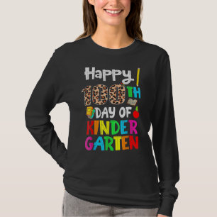 Camiseta 100 Dias De Jardim De Infância Feliz 100º Dia Da E