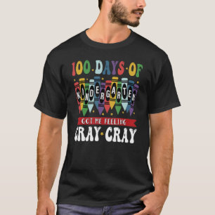 Camiseta 100 Dias De Jardim De Infância Me Fez Sentir Cray 