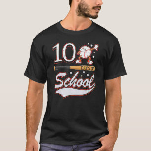Camiseta 100 Dias De Jogador De Beisebol De Jogo Esportivo