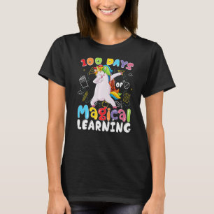 Camiseta 100 dias de magia Learning School Unicorn Boys G