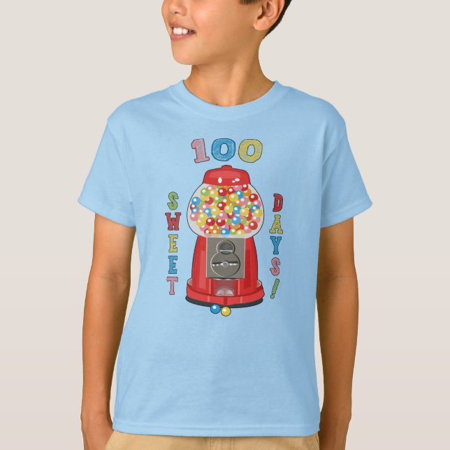 Camiseta 100 dias de Máquina Gumbal Escolar  (Frente)