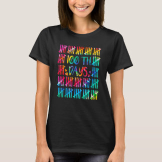 Camiseta 100 Dias De Marcação De Contagem Mais Inteligente 