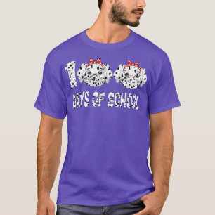 Camiseta 100 dias de máscara para Vestir cães dalmáticos na