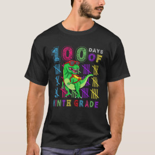 Camiseta 100 Dias De Meninas Do Nono Grau Dino 100º Dia