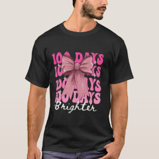 Camiseta 100 Dias de Meninas Escolares Coquetê Arco 100º Di